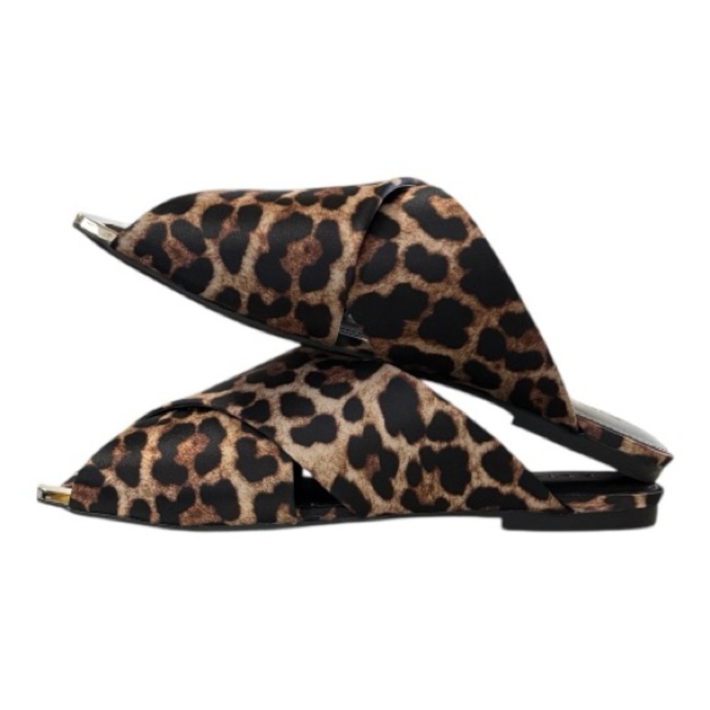 Katy Perry Leopard Print Satin Slide Sandals · Size 10 - Picture 3 of 6